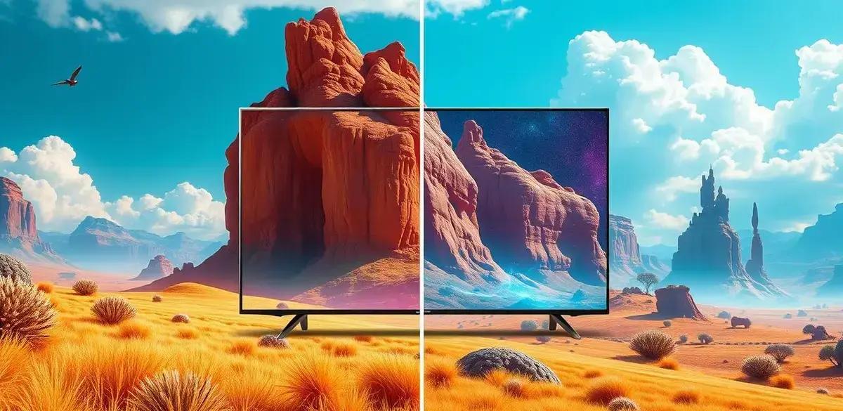 Comparação com outras TVs 4K