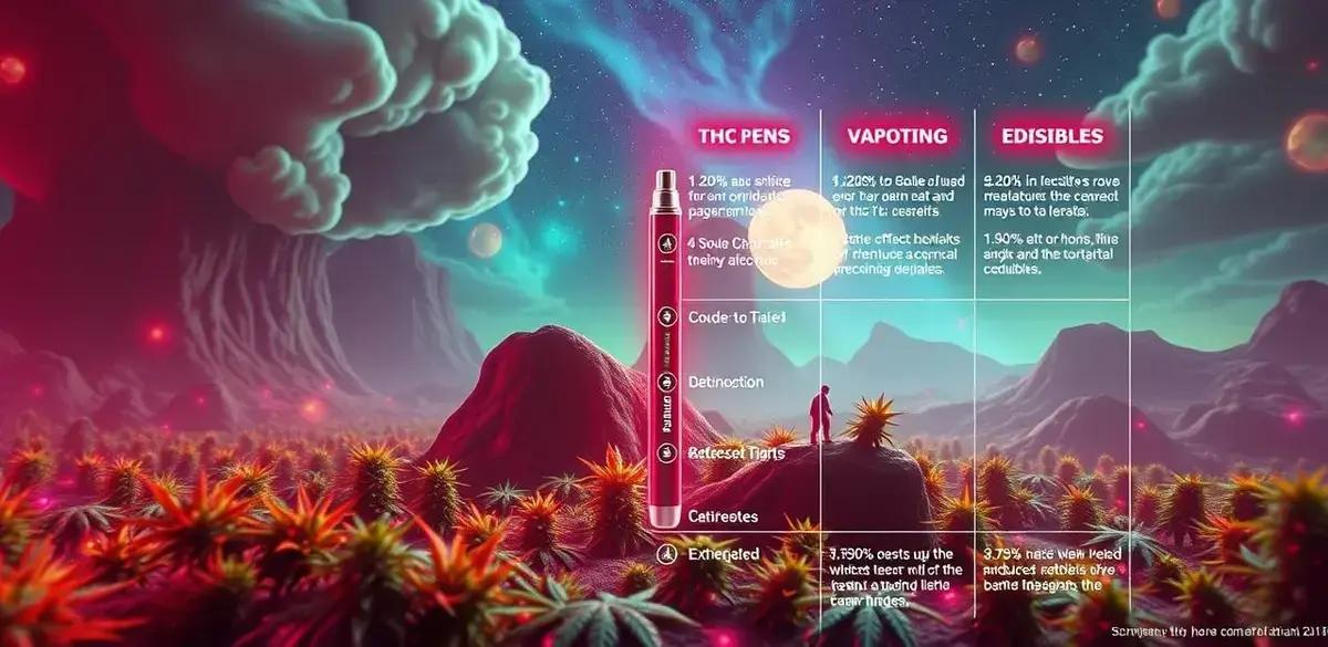 Comparação entre canetinha THC e outros métodos de consumo