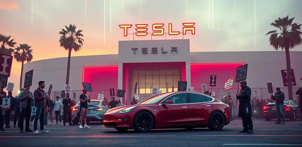 Como os Protestos 'Tesla Takeover' Contra Elon Musk Tomaram Forma