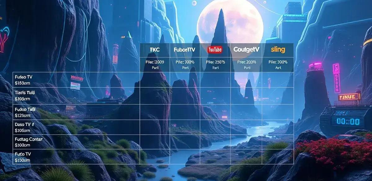 Comparação de planos de streaming