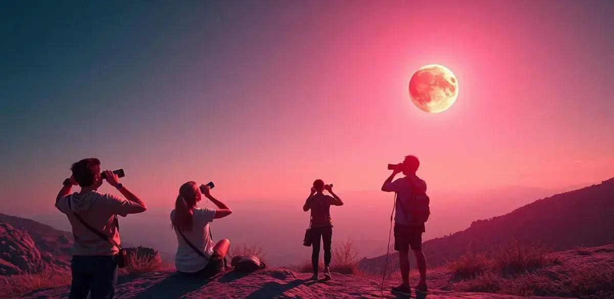 Como observar o eclipse lunar