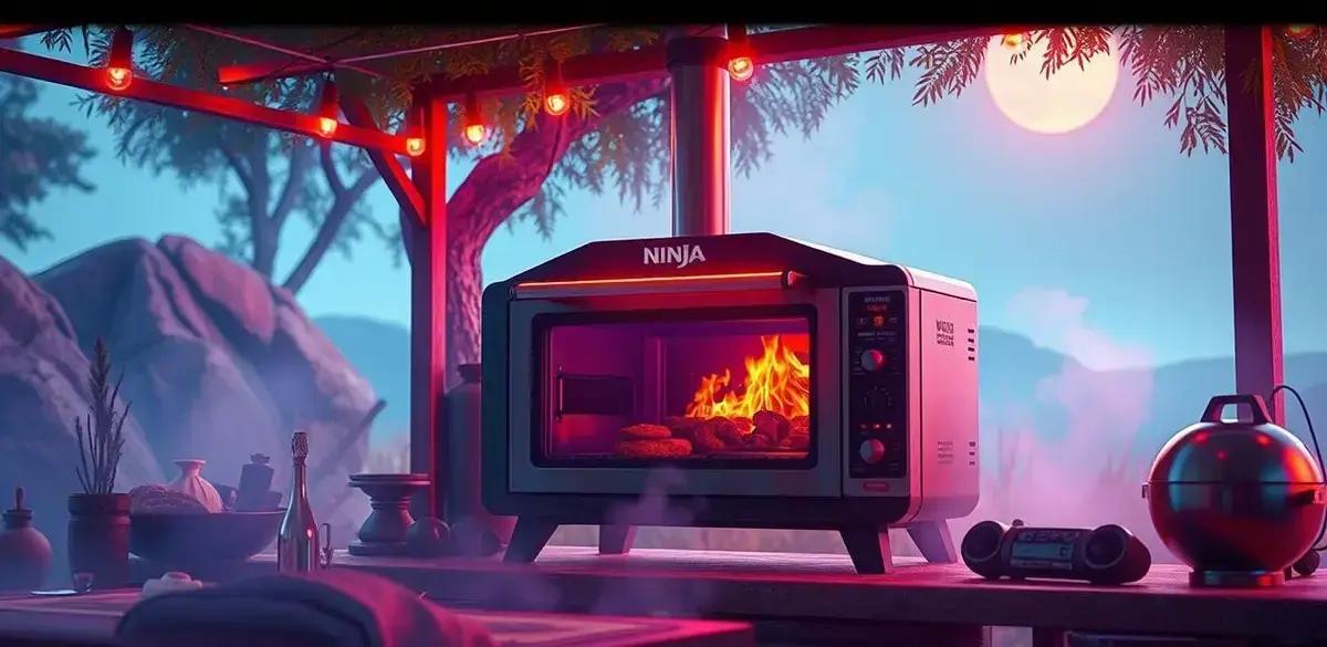 Versatilidade do Ninja Woodfire Outdoor Oven