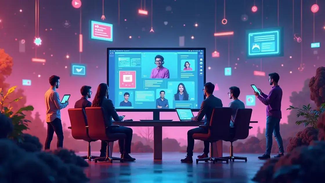 Principais tipos de ferramentas de colaboração online