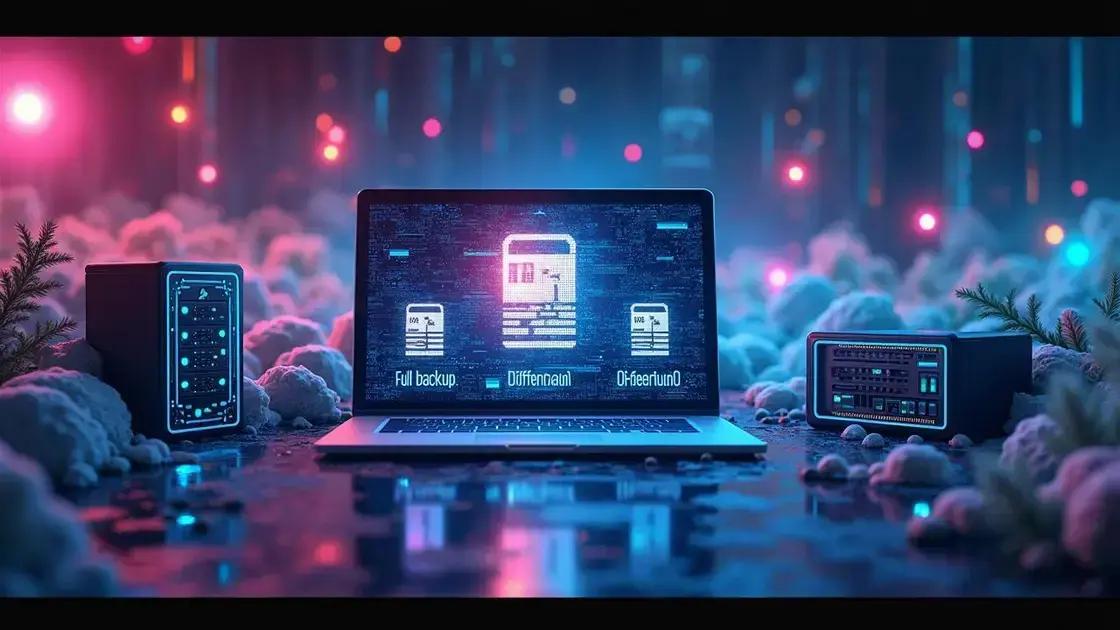 Tipos de backup: completo, incremental e diferencial