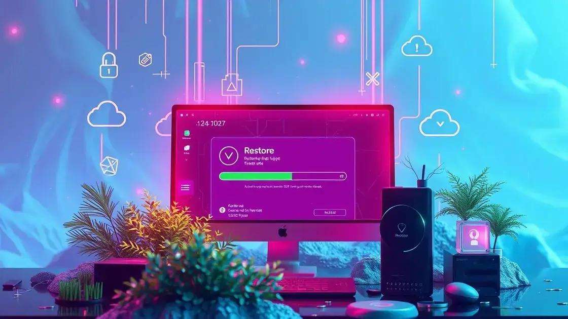 Como restaurar backup com segurança