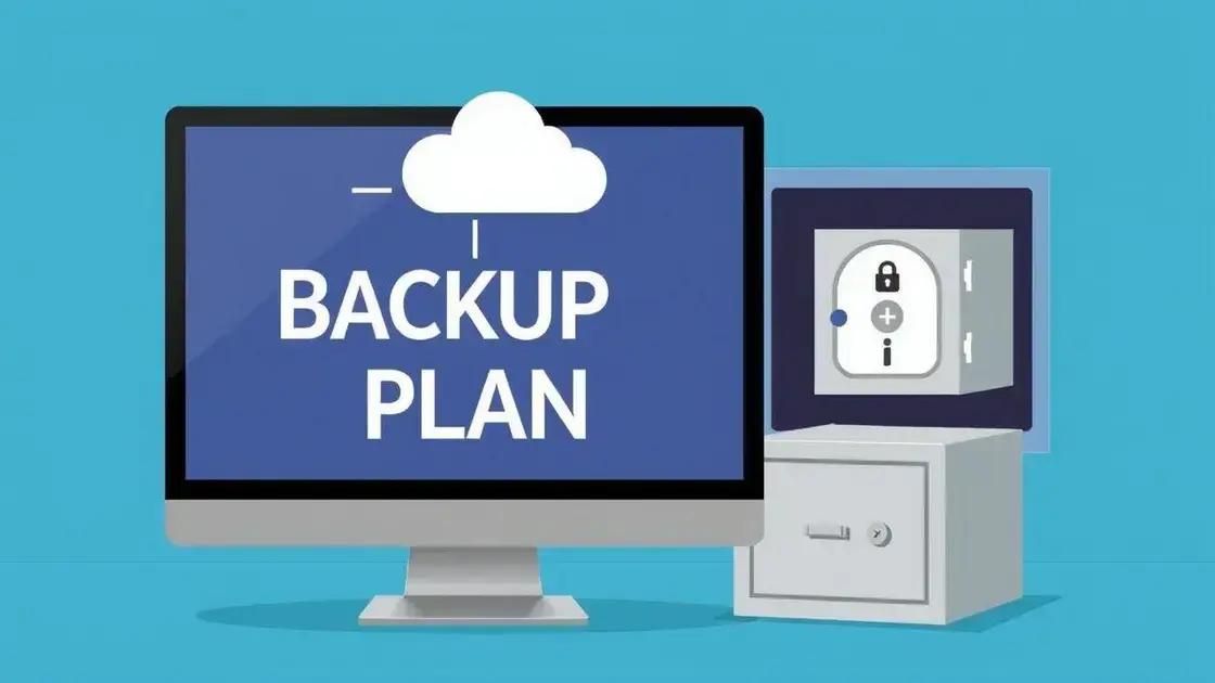 O que é um plano de backup?