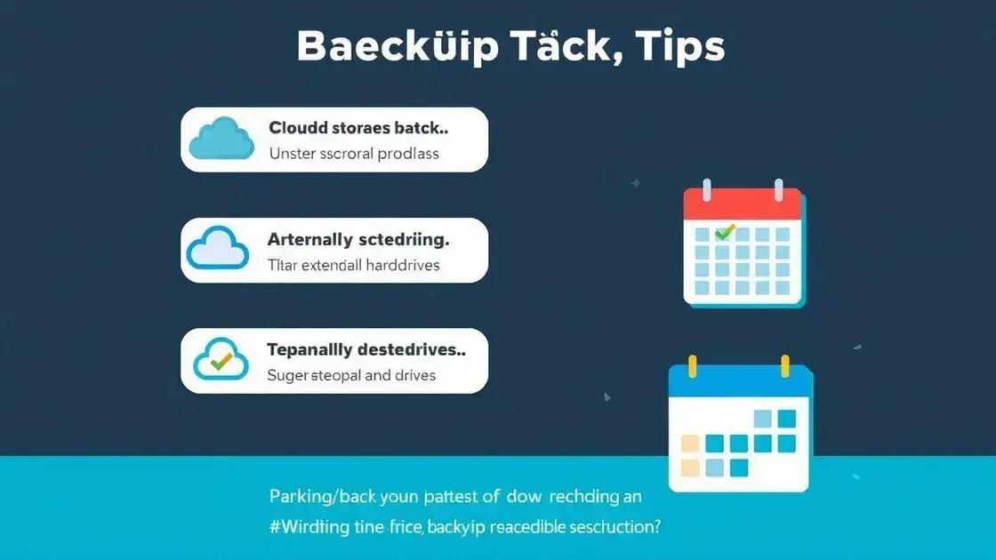 Dicas para executar um bom plano de backup
