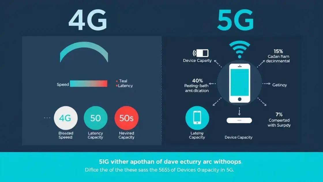 Comparação entre 4G e 5G