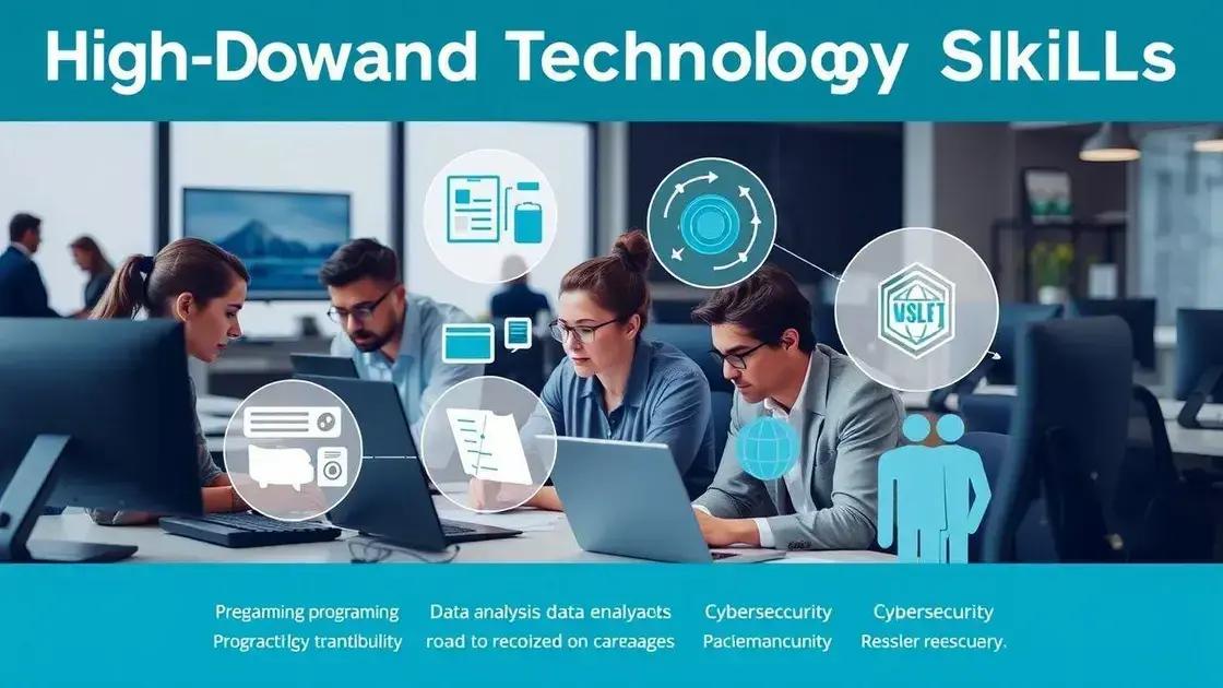 Habilidades em alta para profissionais de tecnologia