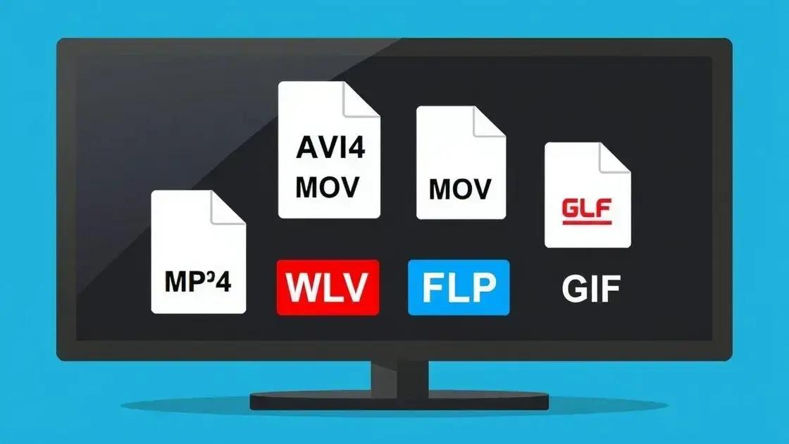 Formatos de vídeo e quando utilizá-los