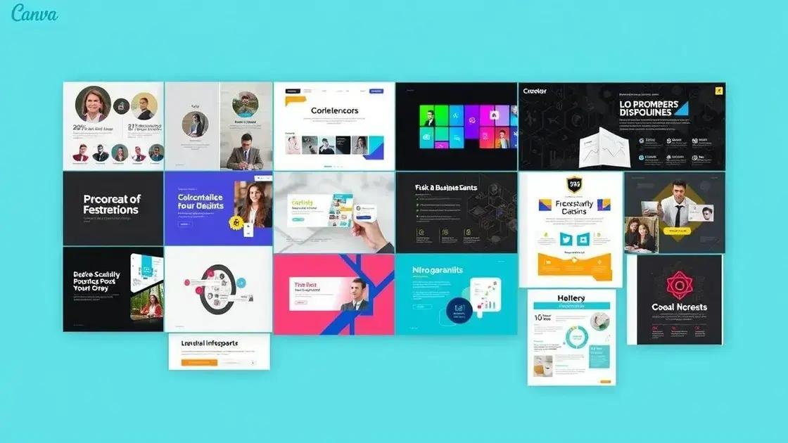 exemplos de designs que você pode criar