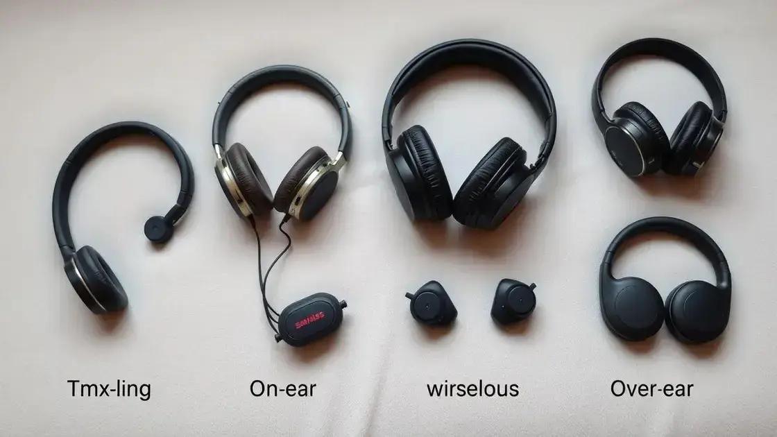 Tipos de fones de ouvido e suas diferenças