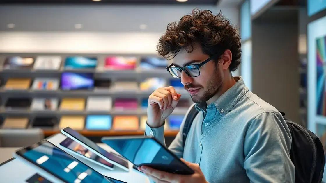 O que considerar ao escolher um tablet O que considerar ao escolher um tablet