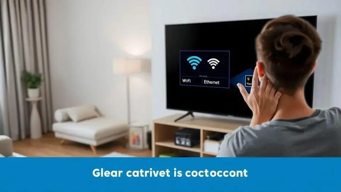 Como conectar sua smart TV à internet