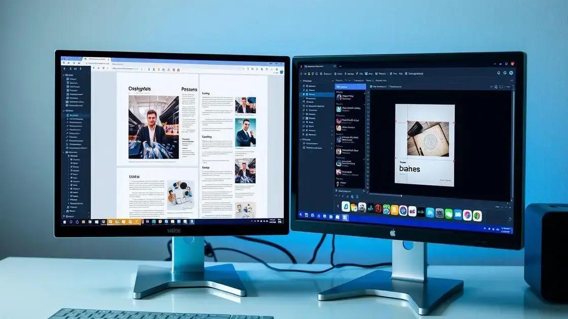 Benefícios do uso de monitores duplos