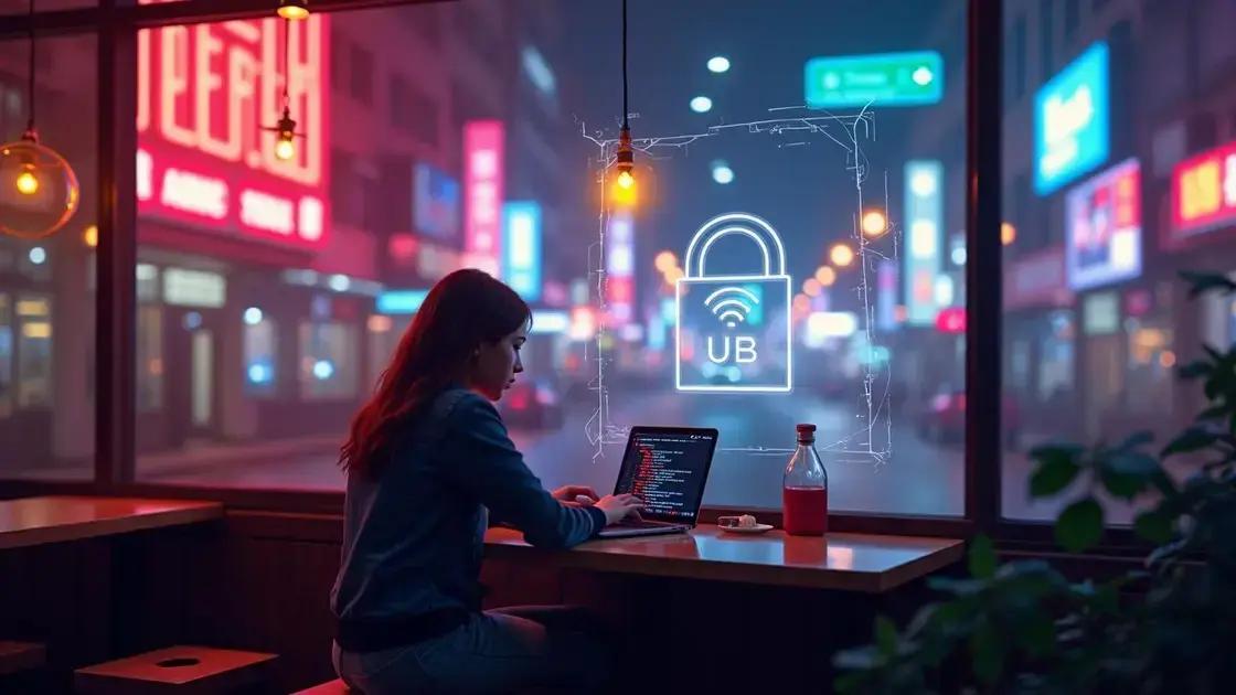 Navegando com segurança em redes públicas