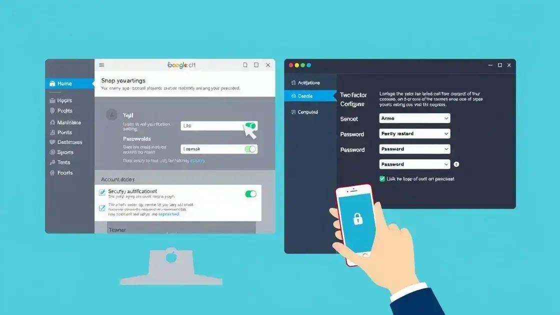 Como configurar sua conta para máxima proteção