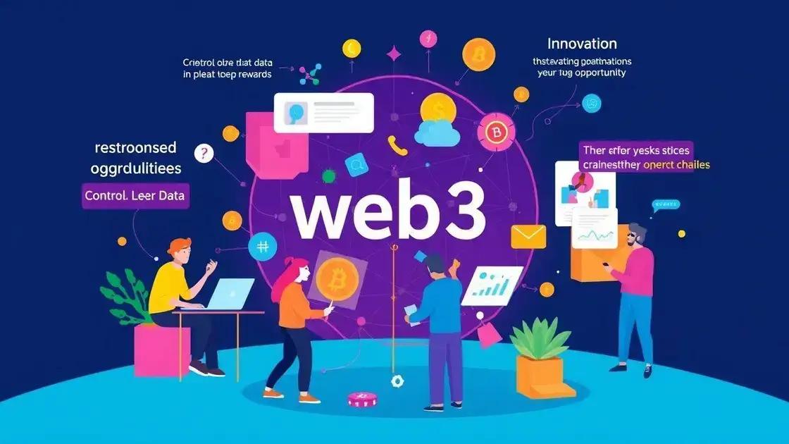 Vantagens da web3 para usuários e criadores
