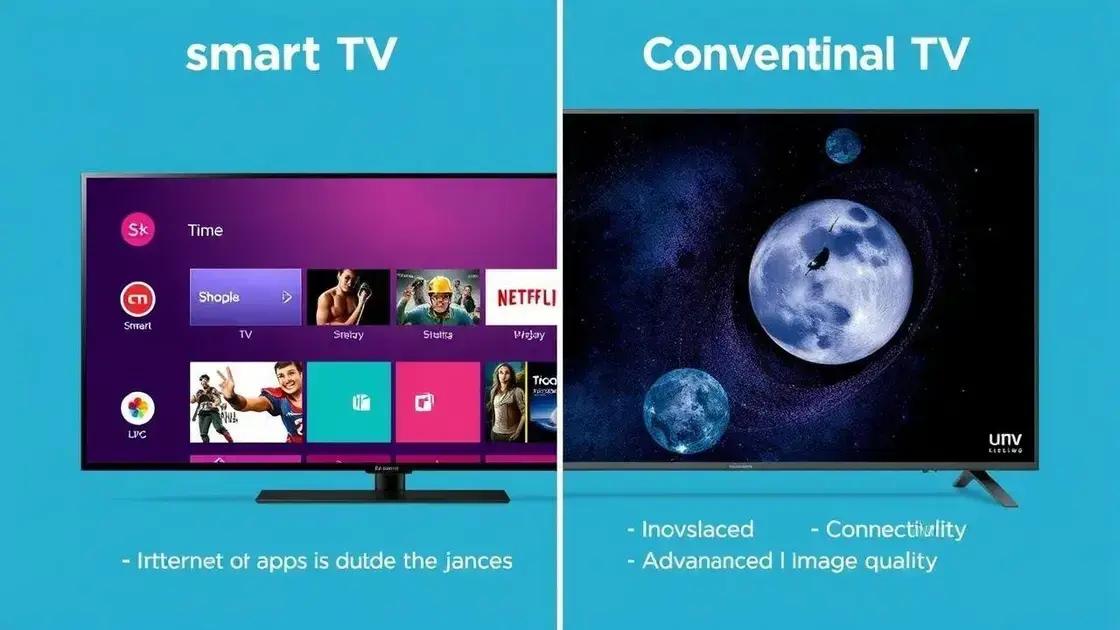 Diferença entre smart TVs e TVs convencionais