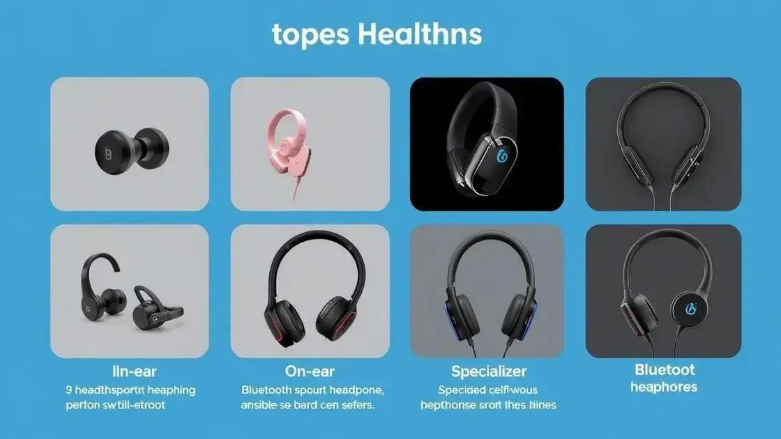 Diferentes tipos de fones bluetooth