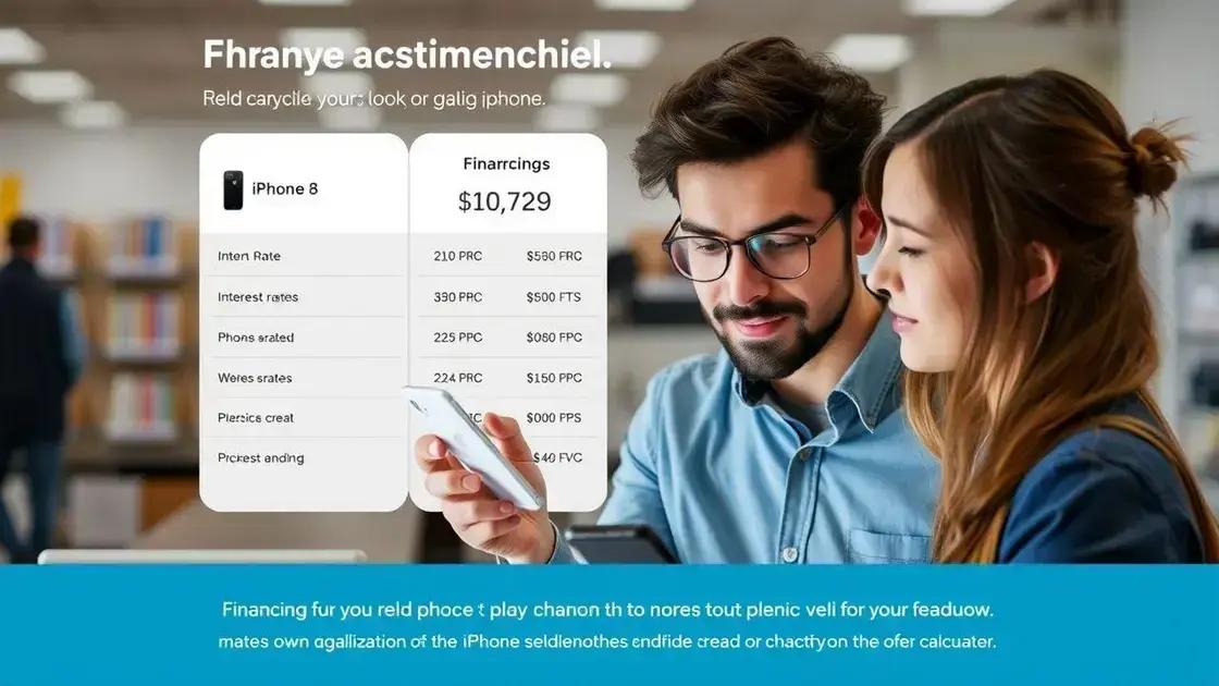 Impacto do financiamento no custo do iphone