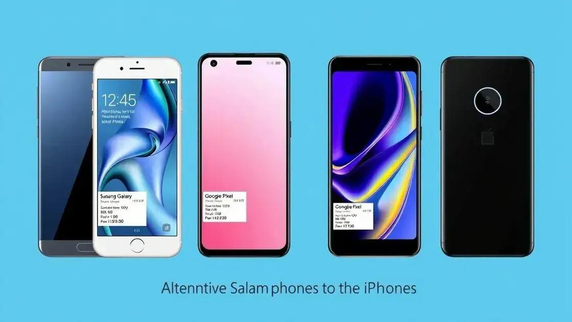 Alternativas ao iphone e seus custos