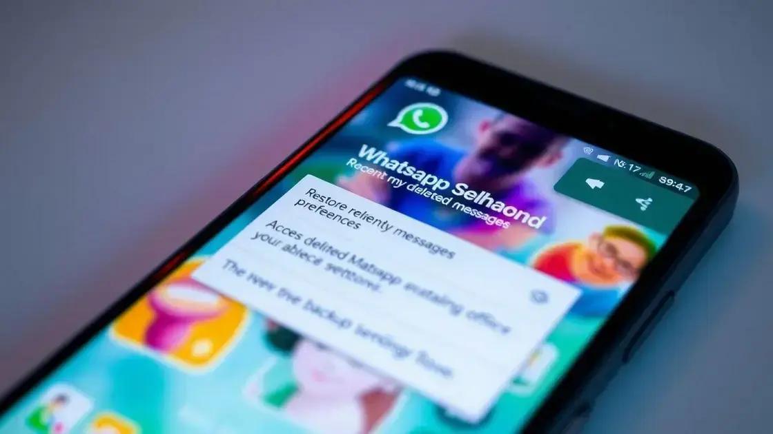 como recuperar mensagens apagadas no whatsapp