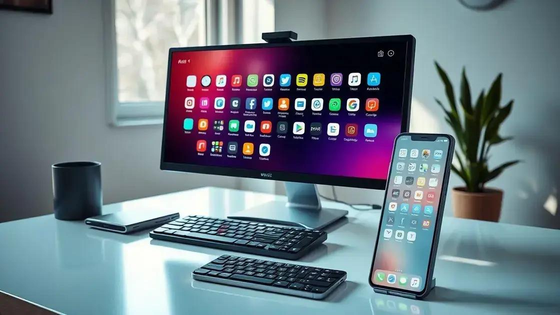 Por que a organização é crucial no uso de apps?