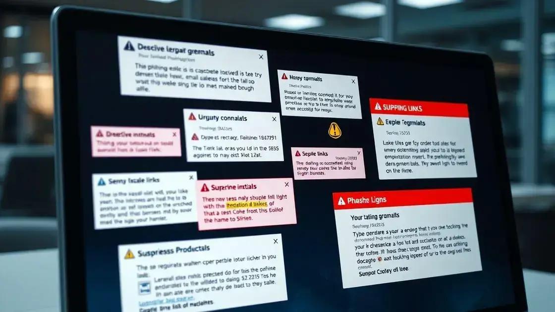 Sinais de que uma mensagem é phishing