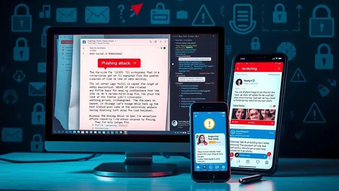 Tipos comuns de phishing a evitar