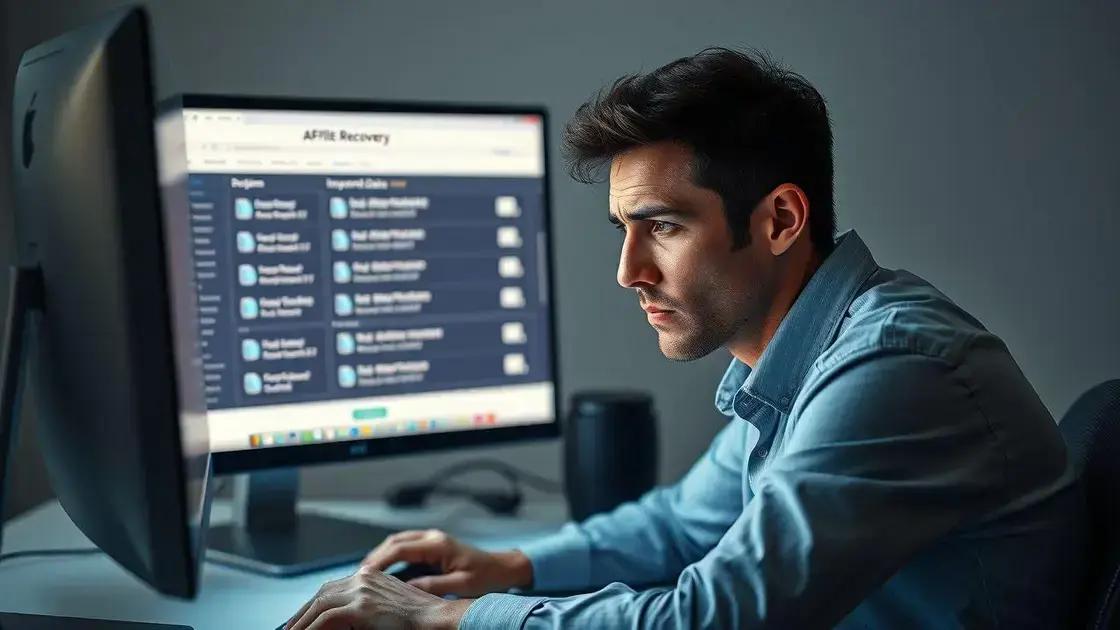 Dicas para restaurar arquivos perdidos