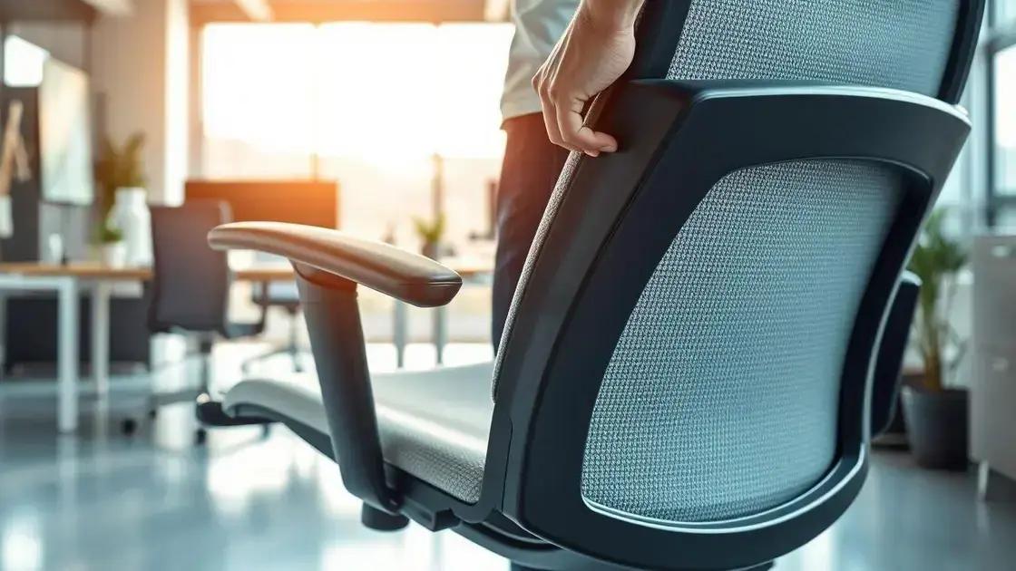 Como ajustar sua cadeira para maior conforto