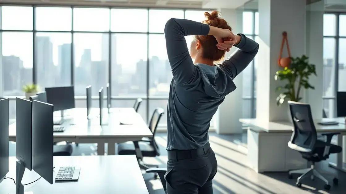 Exercícios simples para fazer durante o expediente