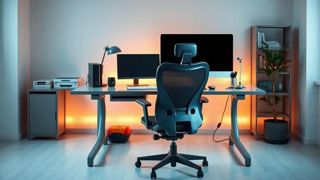Como organizar seu espaço de trabalho ergonomicamente
