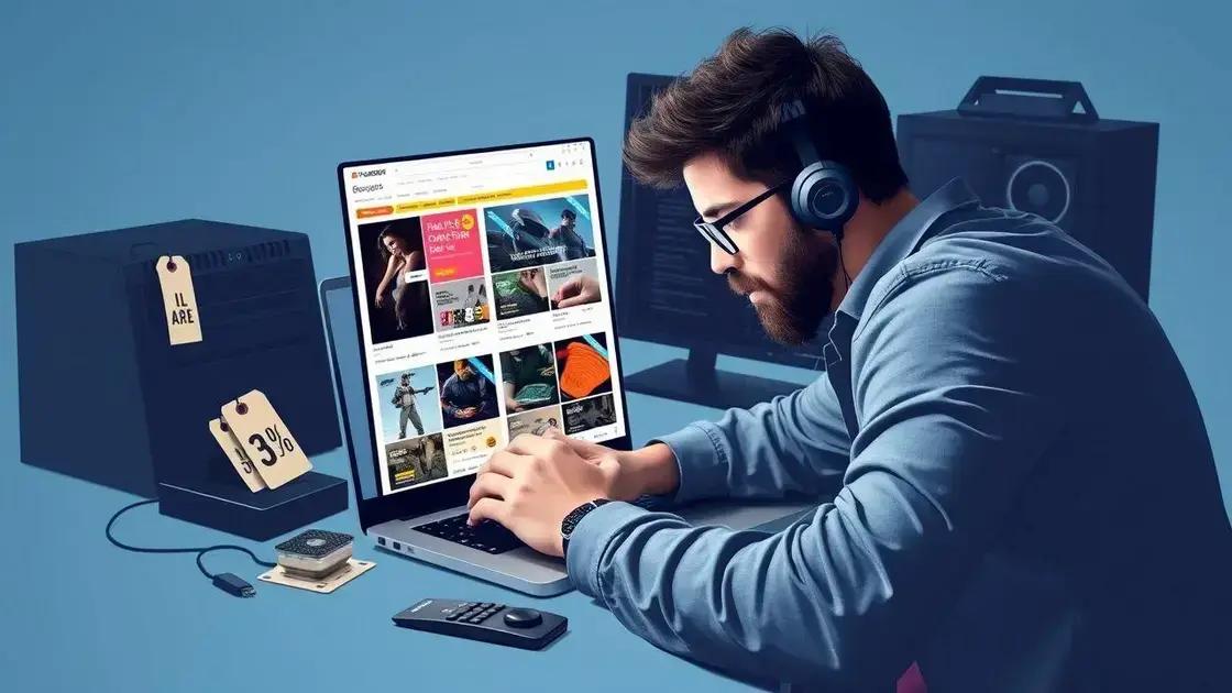 Como encontrar promoções e descontos em peças de hardware
