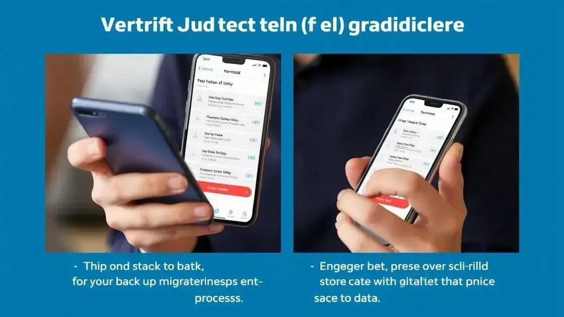 Evitar perda de dados durante a migração